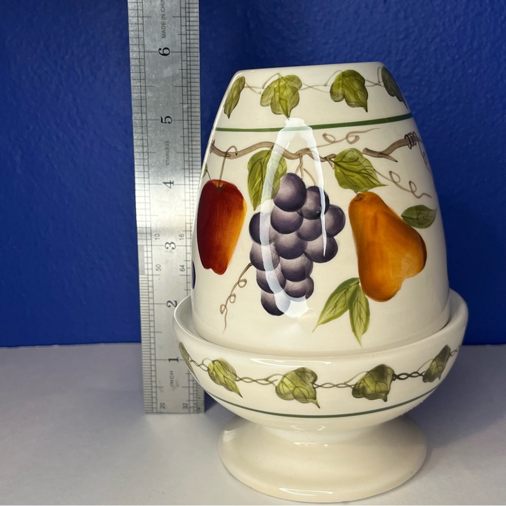 VINTAGE HOME INTERIORS "SONOMA VILLA"  2-PIECE FAIRY LAMP FRUIT & LEAVES DESIGN - Picture 10 of 14